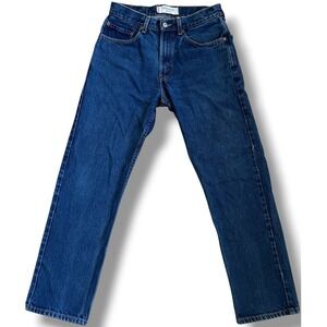 Levis 505 Regular Fit Mens Jeans 31x30 Dark Wash Blue Straight Leg Denim